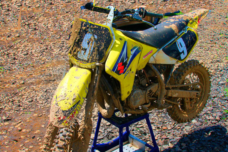 On really good dirt  bike